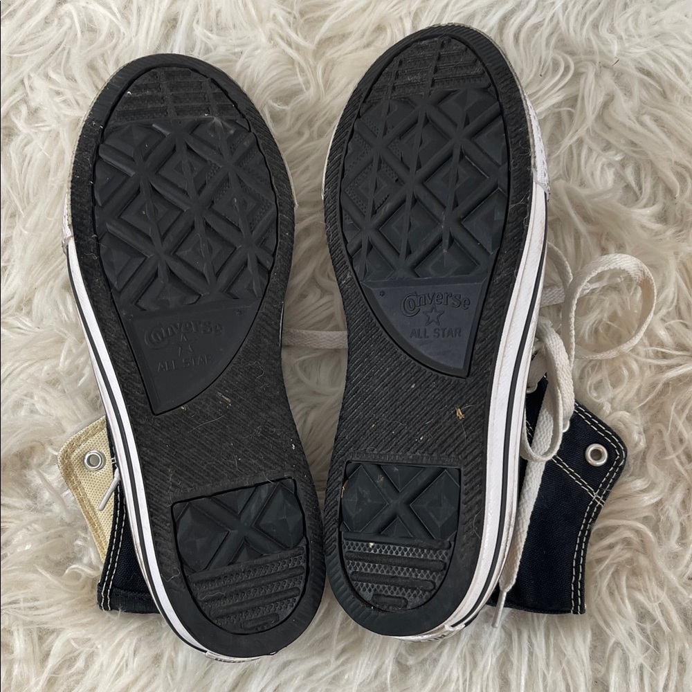 Converse Kids' Chuck Taylor All Star EVA Lift Shoes Black & White Size 5 - Picture 9 of 10